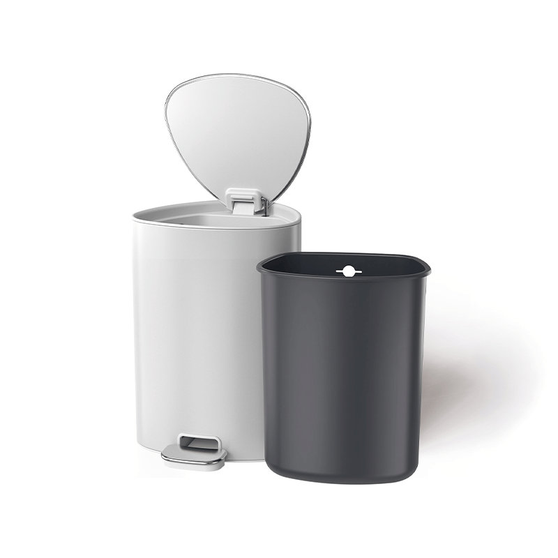 ถังขยะสแตนเลสความจุ 5 ลิตร JOSEPH JOSEPH รุ่น EASYSTORE 5L สี GLOSS WHITE N7000002